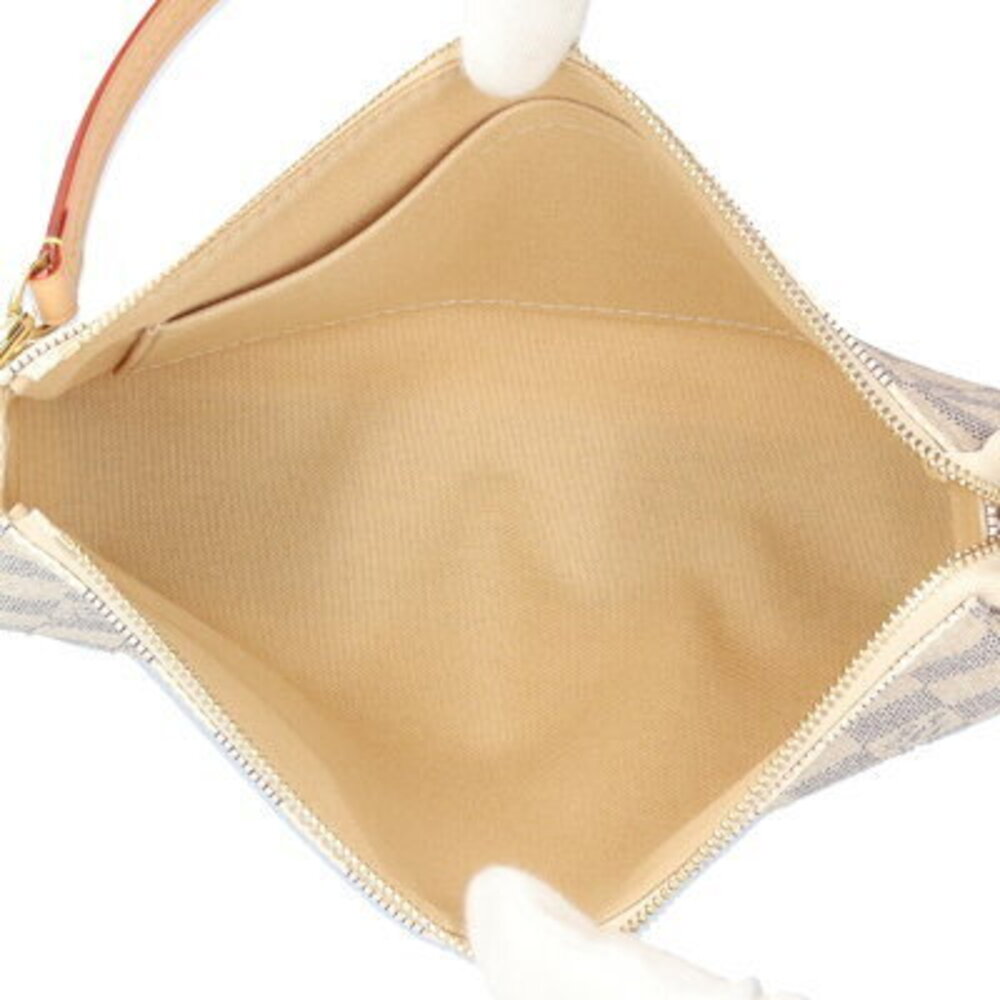 Louis Vuitton Pochette Accessoires Damier Azur White Handbag Canvas White - Picture 6 of 6